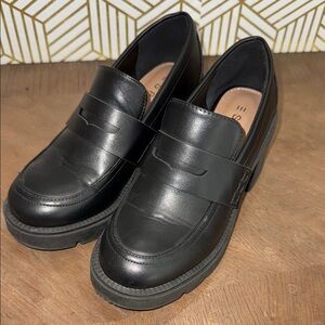 Esprit Woman Black Loafers platform style
